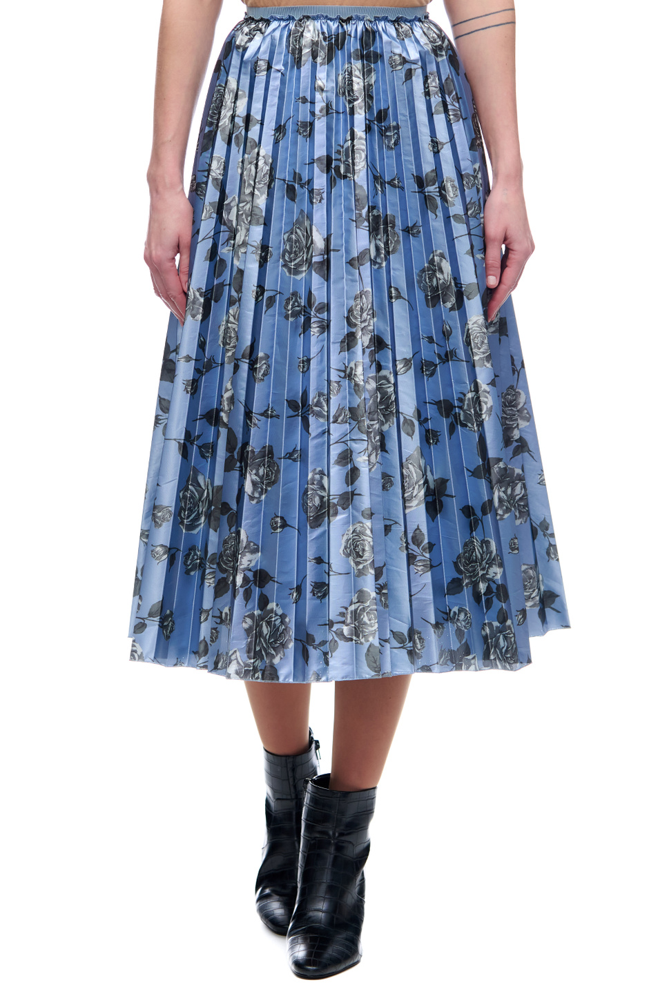 Женский Red Valentino Плиссированная юбка с принтом (цвет ), артикул WR0RAH2565K | Фото 1
