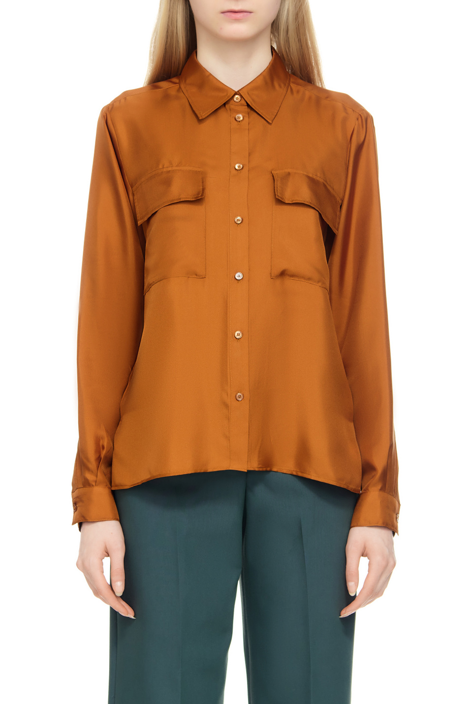 Женский MAX&Co. Рубашка ODOMETRO из натурального шелка (цвет ), артикул 71140123 | Фото 1