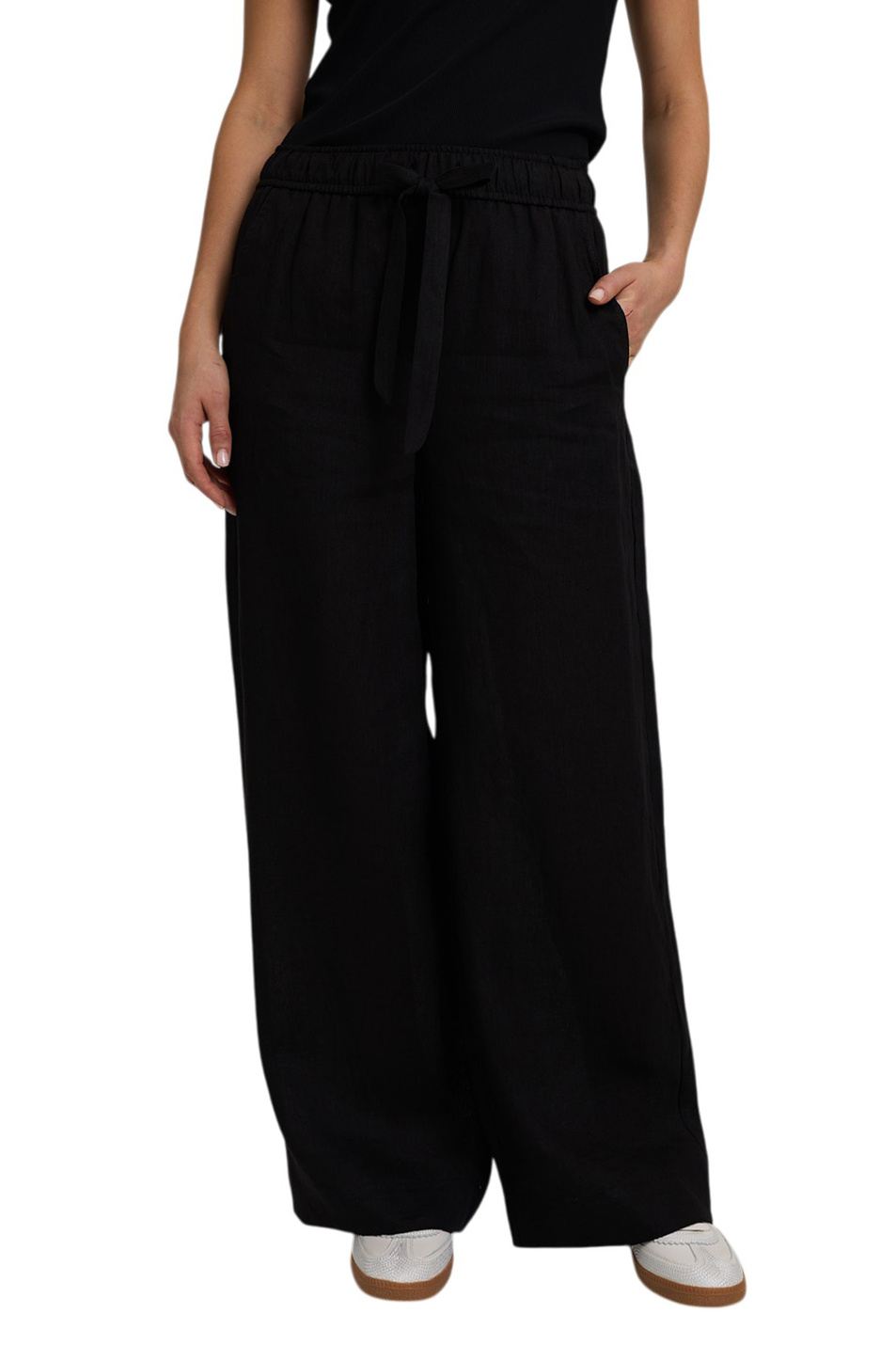 Женский MARELLA Брюки MLSUOMO из льна (цвет ), артикул 2613131084 | Фото 4