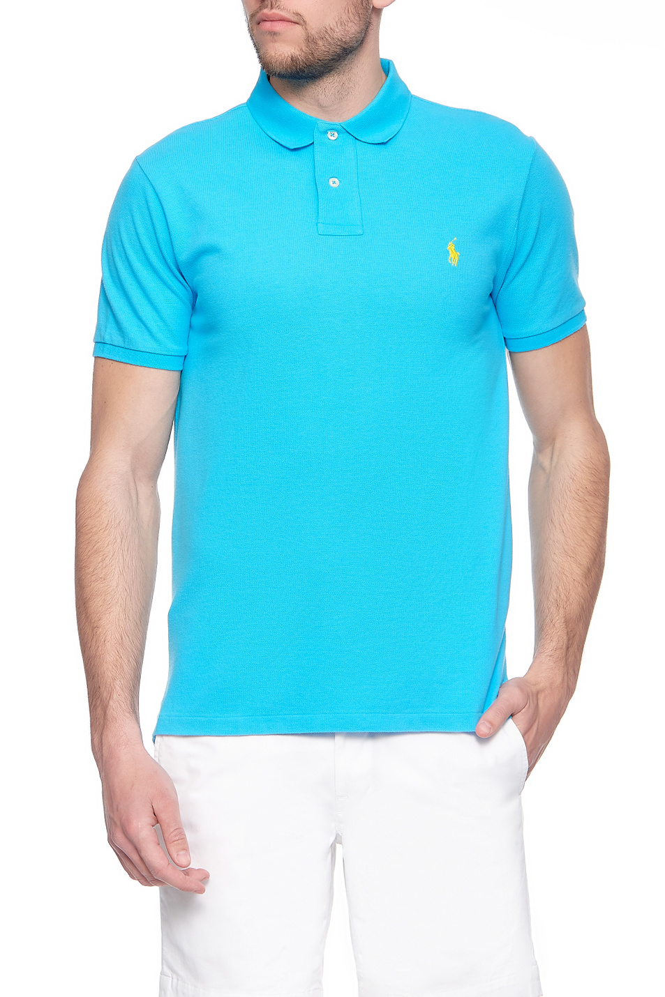 Polo Ralph Lauren Футболка-поло с фирменной вышивкой на груди (цвет ), артикул 710536856279 | Фото 1