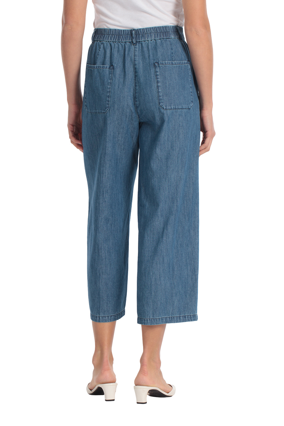 Женский Gerry Weber Джинсы-кюлоты из хлопка (цвет ), артикул N67151 | Фото 4