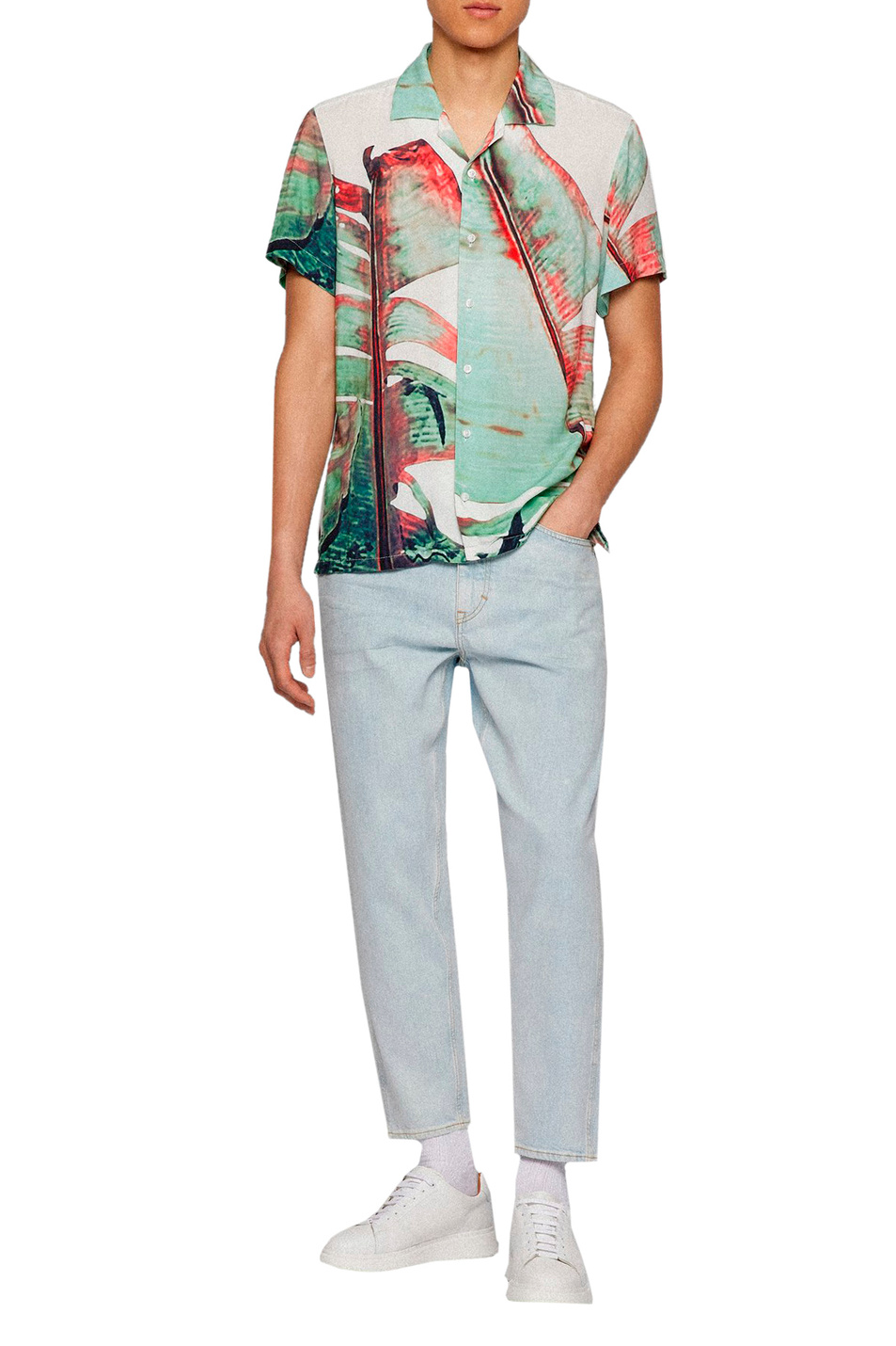 Мужской BOSS Рубашка прямого кроя с принтом (цвет ), артикул 50472292 | Фото 2