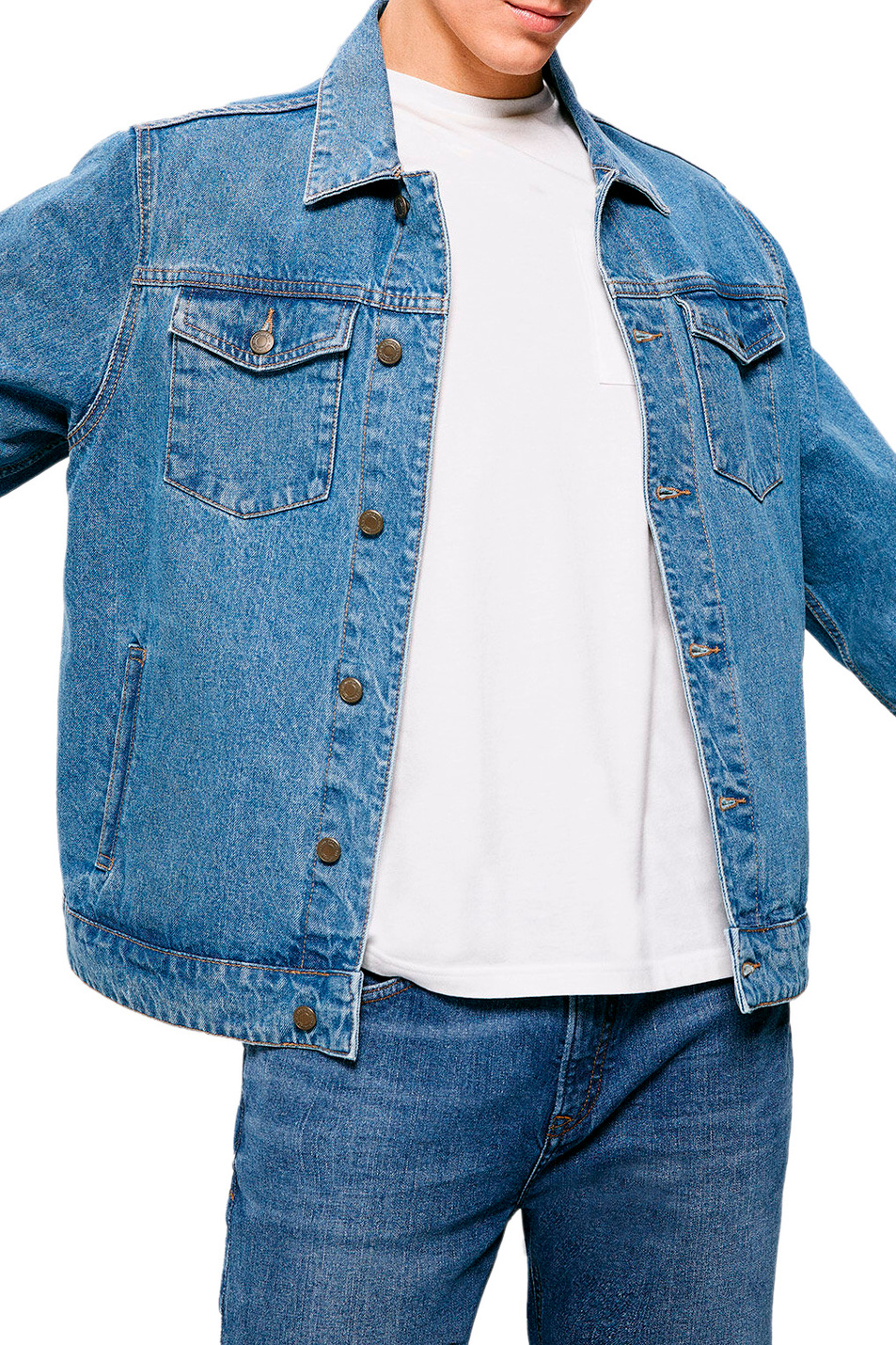 Мужской Springfield Джинсовая куртка из натурального хлопка (цвет ), артикул 2835262 | Фото 3
