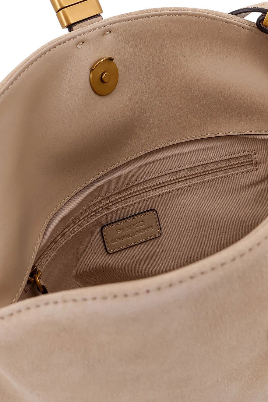 Женский Pinko Сумка SADDLE из натуральной замши (цвет ), артикул 105895A0F6 | Фото 4