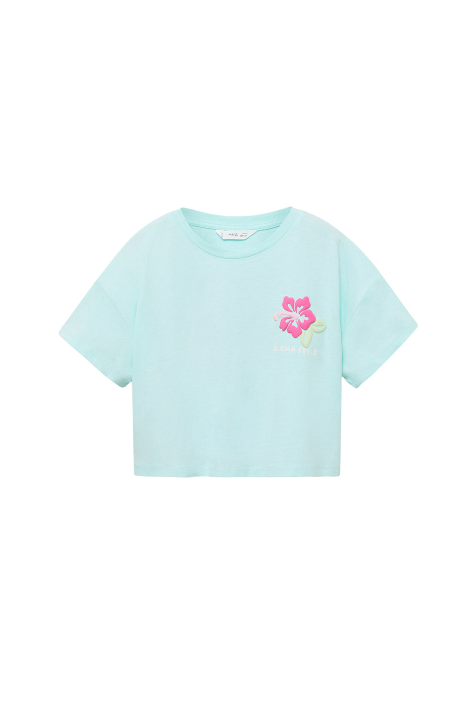 Девочкам Mango Kids Футболка HIBI с принтом (цвет ), артикул 87008289 | Фото 1