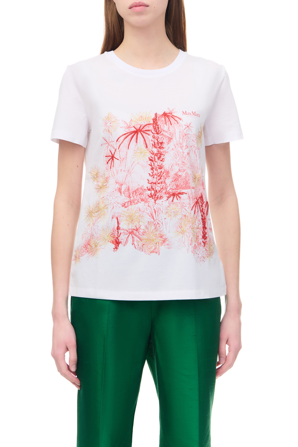 Женский Max Mara Футболка WIEN из натурального хлопка (цвет ), артикул 2369410331 | Фото 1