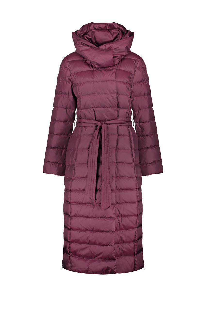 Удлиненное стеганое пальто|Основной цвет:Бордовый|Артикул:850011-31127 | Фото 1