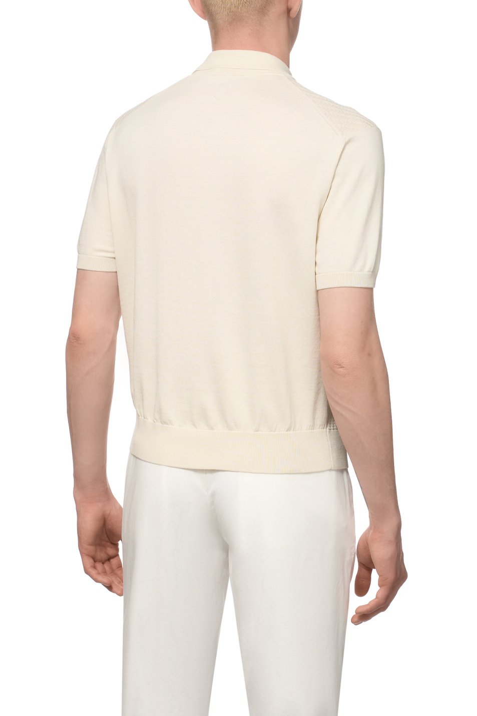 Мужской Canali Поло из хлопка и шелка (цвет ), артикул C0127MK02466 | Фото 4