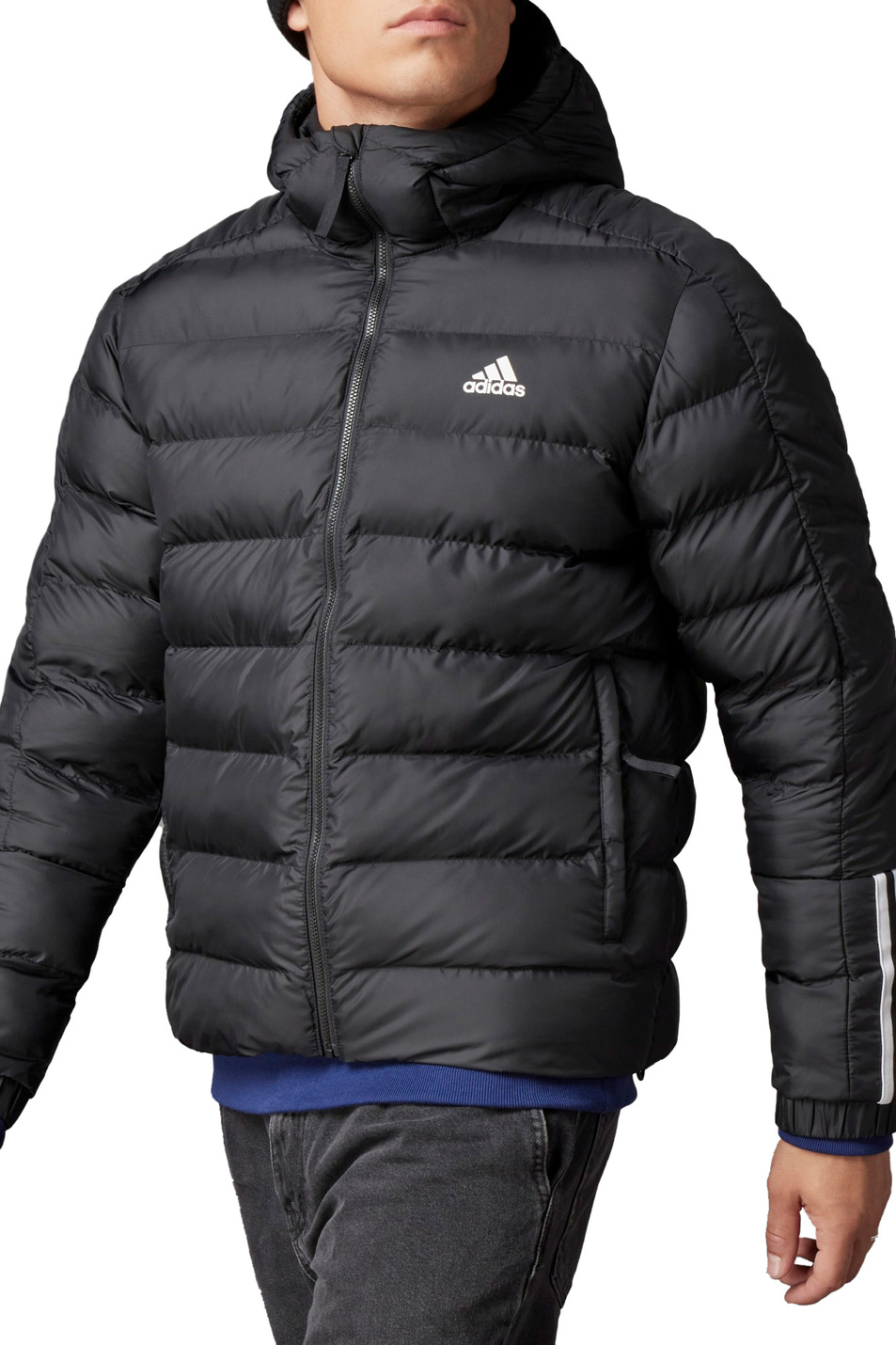 Мужской Adidas Стеганая куртка с капюшоном Itavic 3-Stripes (цвет ), артикул GT1674 | Фото 3