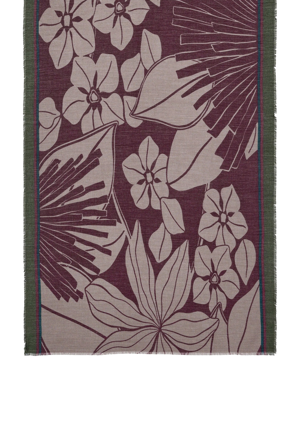 Шарф с цветочным принтом|Основной цвет:Бордовый Женский Parfois Шарф с цветочным принтом (цвет ), артикул 241383 | Фото 2