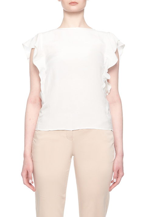 Emme Marella Блузка TORRES с воланами (Белый цвет), артикул 51610414 | Фото 1