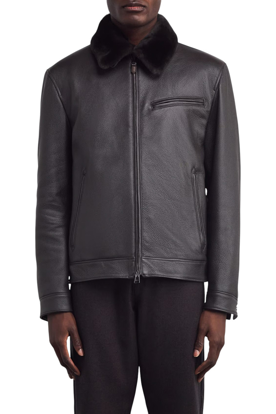 Мужской Canali Куртка из натуральной кожи (цвет ), артикул O70464LE00300 | Фото 4