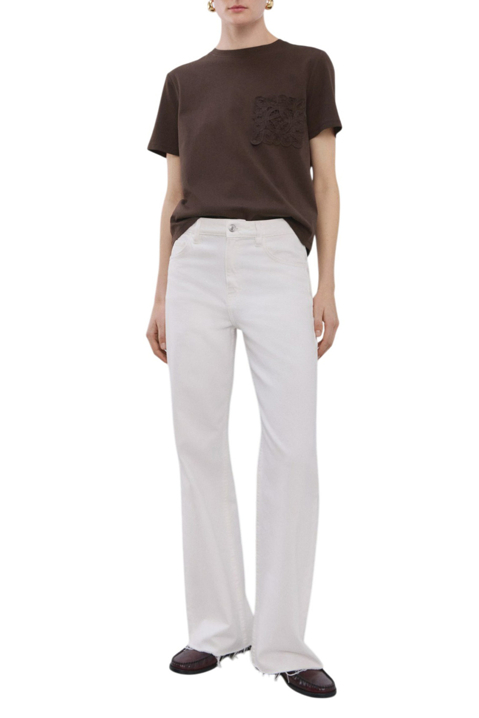 Женский Mango Футболка DAISY с вышивкой (цвет ), артикул 27035827 | Фото 2