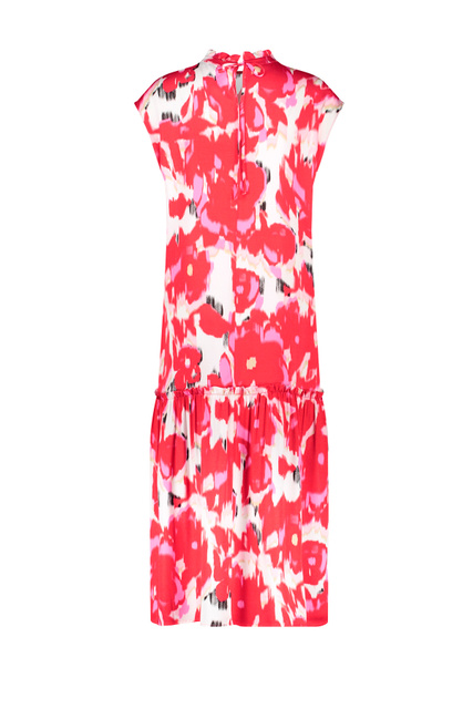 Платье с воротником-стойкой|Основной цвет:Красный|Артикул:380337-11020 | Фото 2