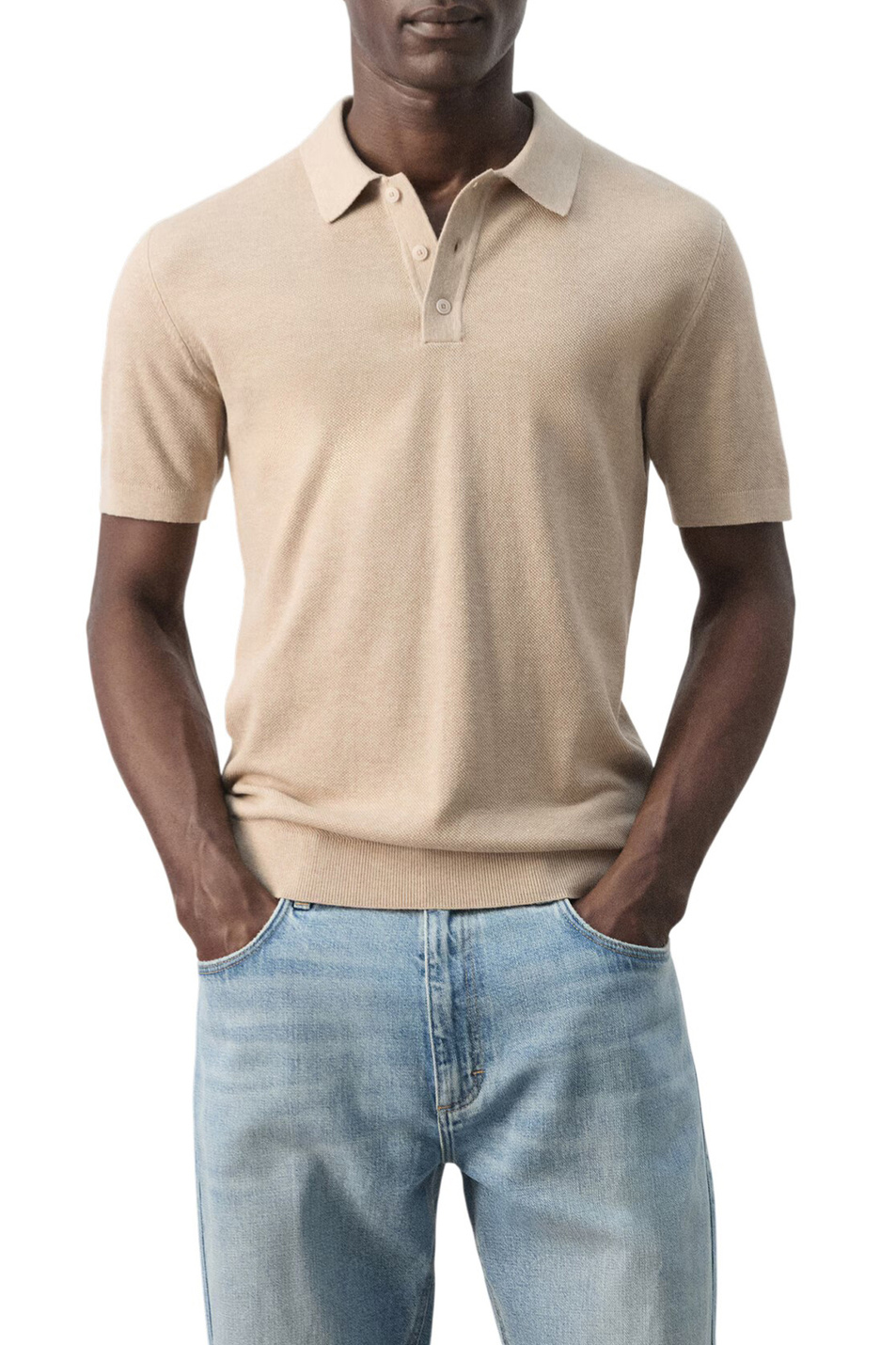 Мужской Mango Man Поло ANDREW из смесового хлопка (цвет ), артикул 27045944 | Фото 3