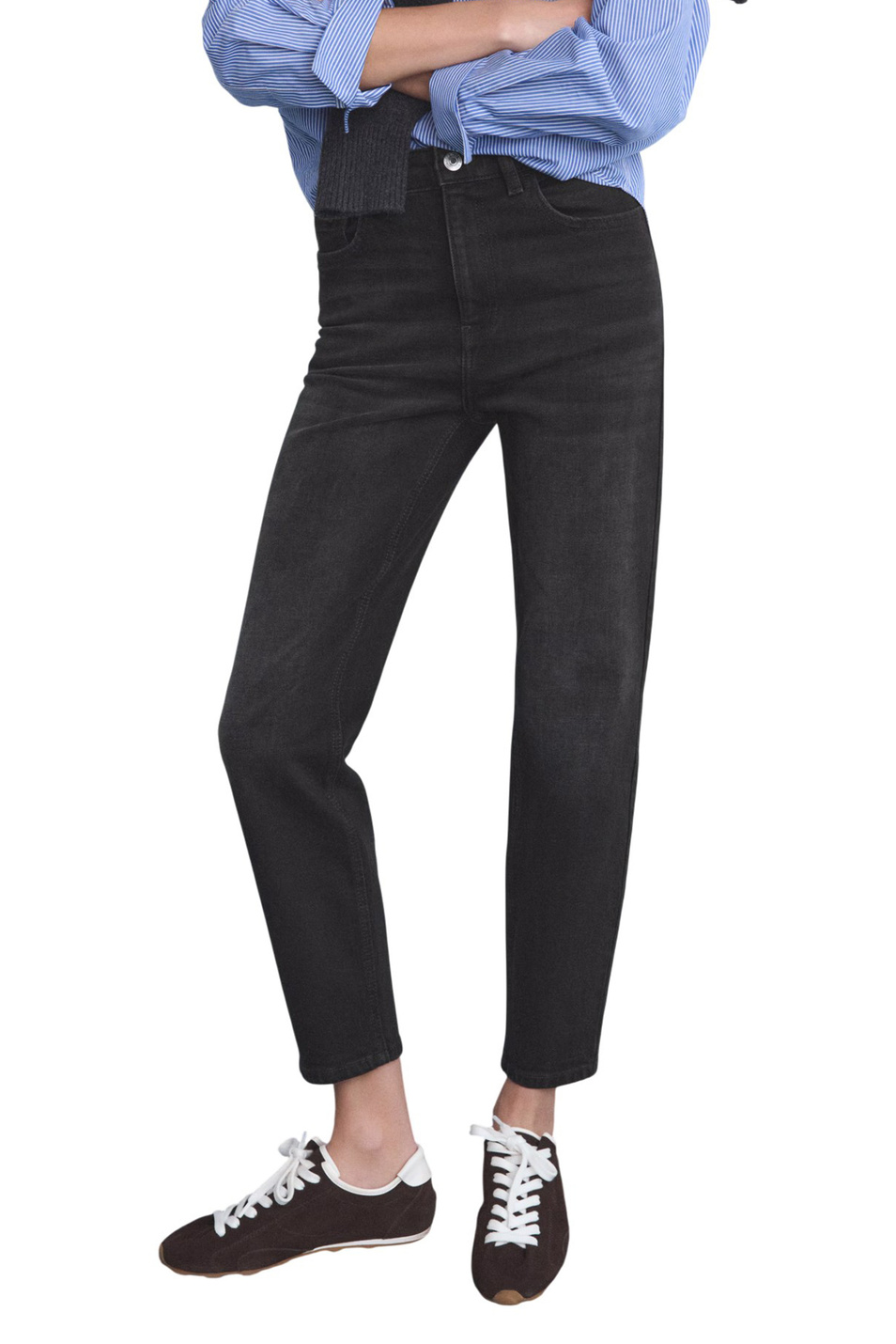 Женский Mango Джинсы NEWMOM с высокой посадкой (цвет ), артикул 27011238 | Фото 3