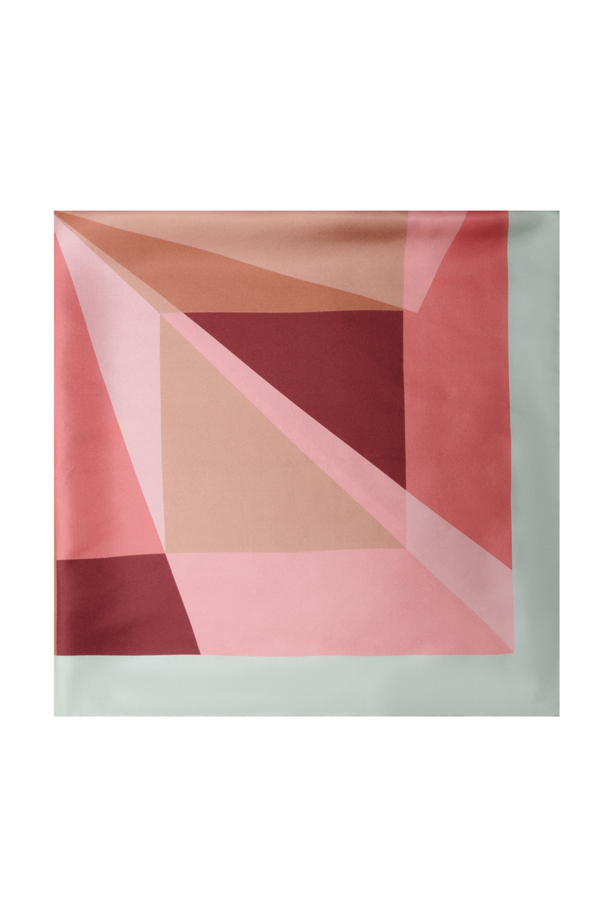 Платок из натурального шелка|Основной цвет:Разноцветный|Артикул:E7QBV380101 | Фото 1