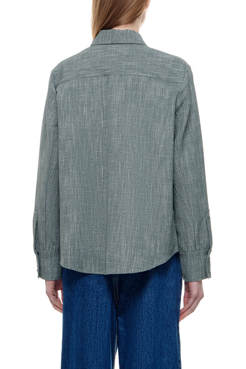 Женский CO Рубашка из смесовой шерсти (цвет ), артикул 1404BTMS-PS24 | Фото 4