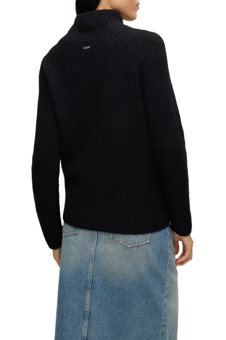BOSS Однотонный свитер с высокой горловиной (цвет ), артикул 50478296 | Фото 4