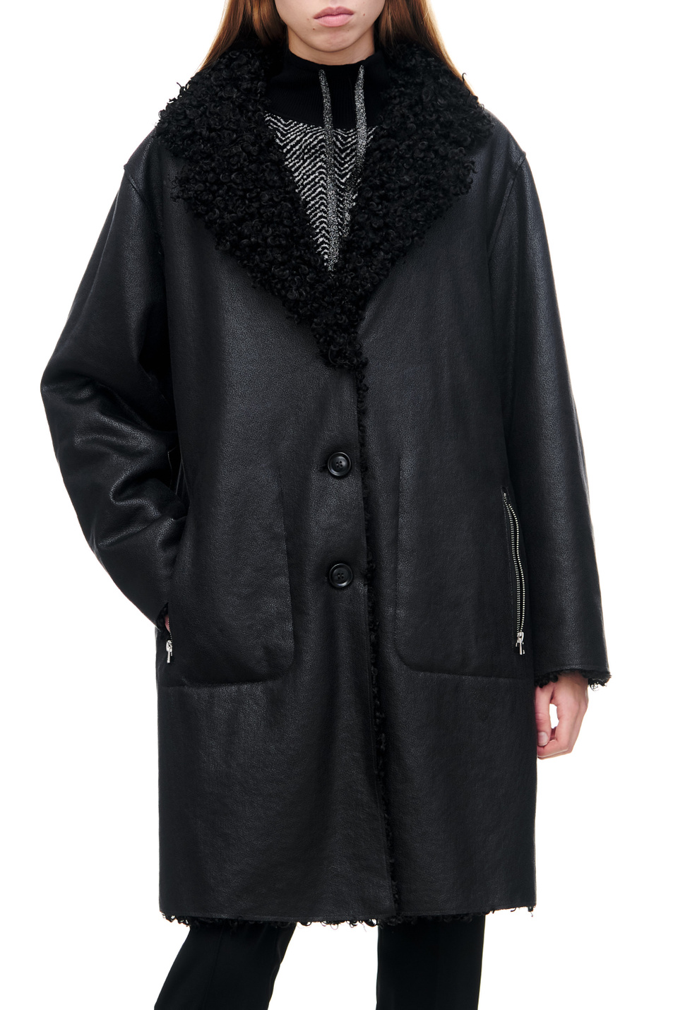 Женский Gerry Weber Пальто с карманами на молнии (цвет ), артикул 850203-31141 | Фото 4