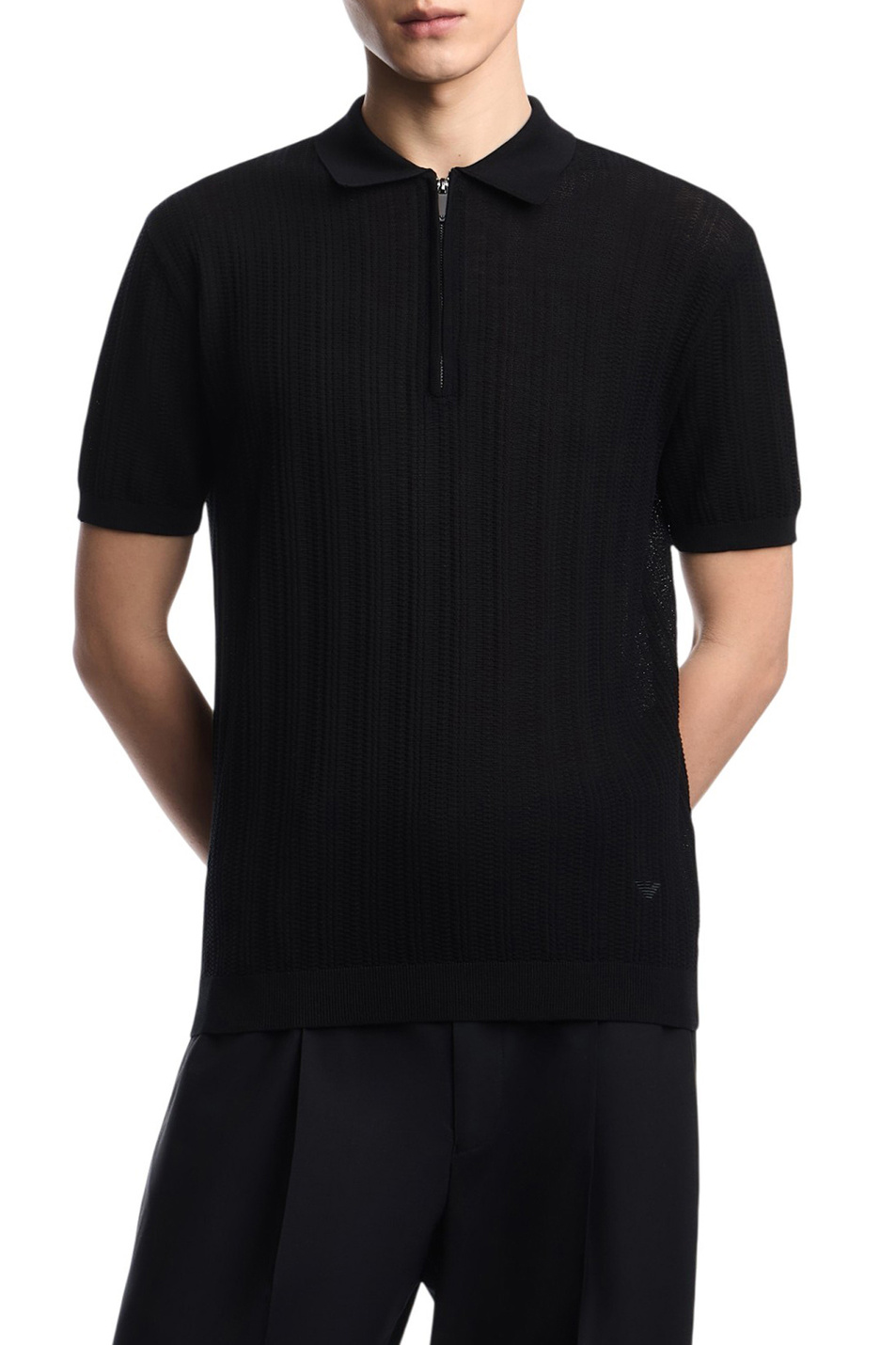 Мужской Emporio Armani Поло из хлопка (цвет ), артикул EM004305-AF23761 | Фото 4