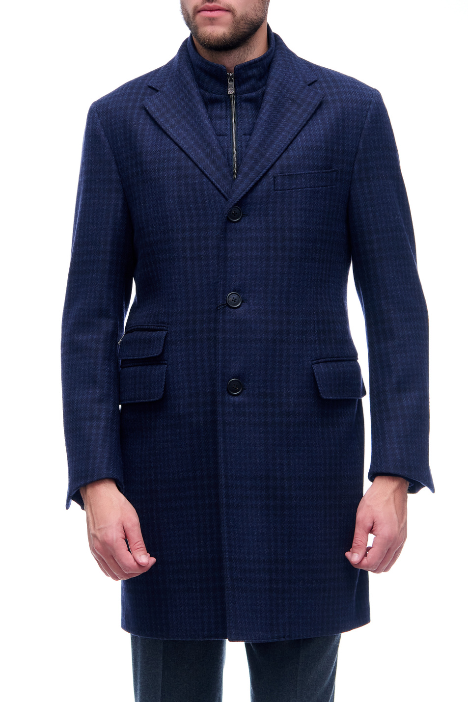 Corneliani Пальто из шерсти с добавлением кашемира (цвет ), артикул 881581-9813000 | Фото 3