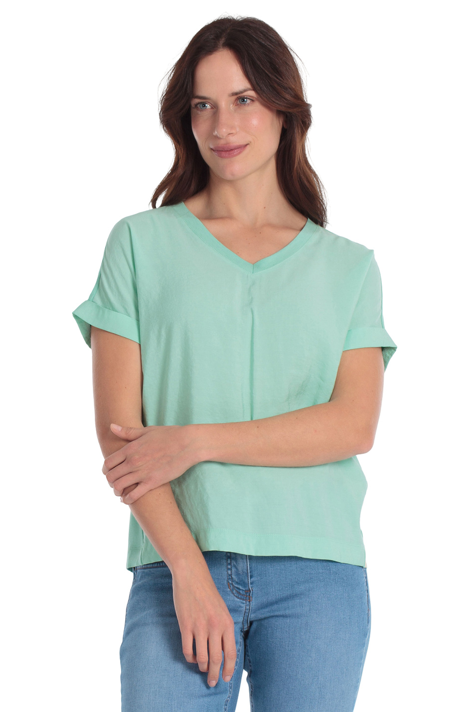 Женский Gerry Weber Футболка из вискозы (цвет ), артикул N61258 | Фото 4