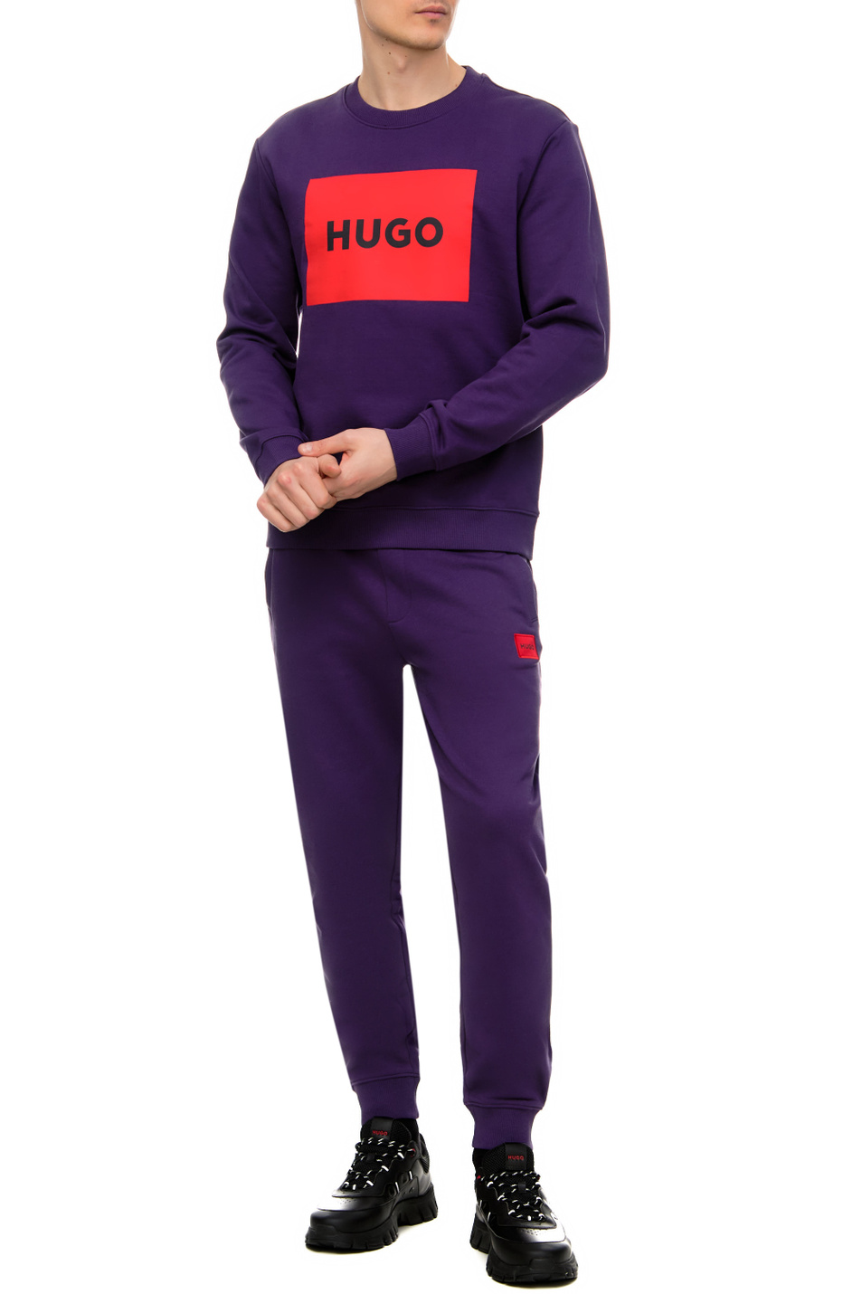 Мужской HUGO Свитшот с контрастным логотипом (цвет ), артикул 50467944 | Фото 2