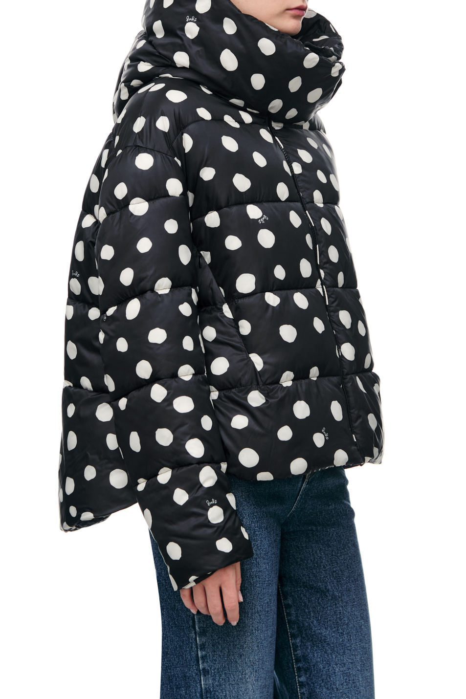 Pinko Куртка GIZA в горошек с объемным воротником-капюшоном (цвет ), артикул 1G18EAA07X | Фото 6
