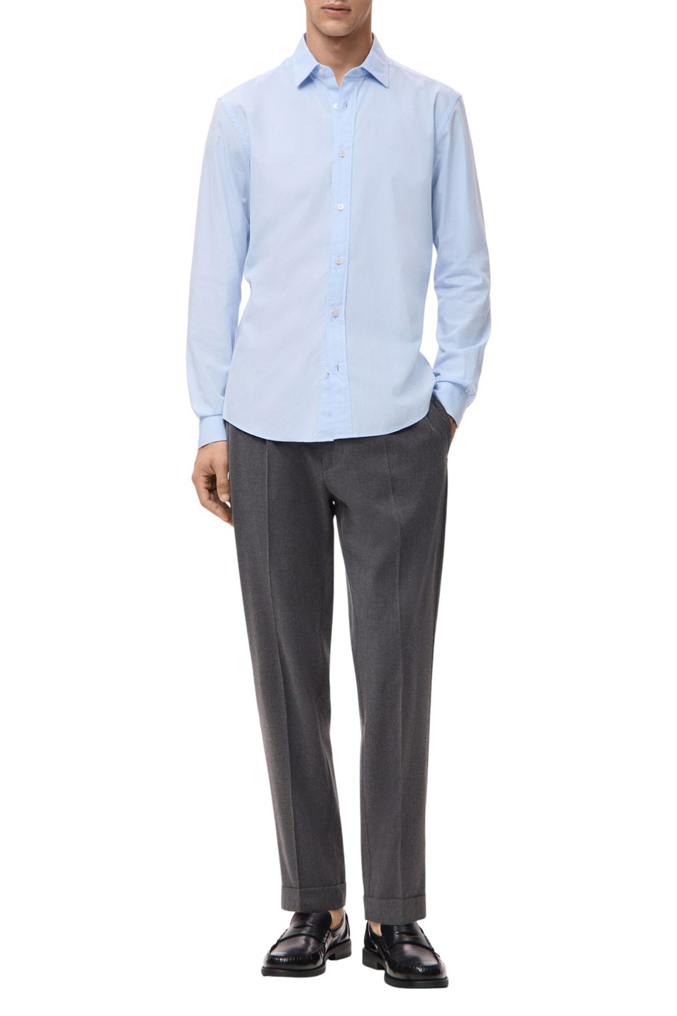 Мужской Mango Man Рубашка PLAY из хлопка (цвет ), артикул 27091290 | Фото 2