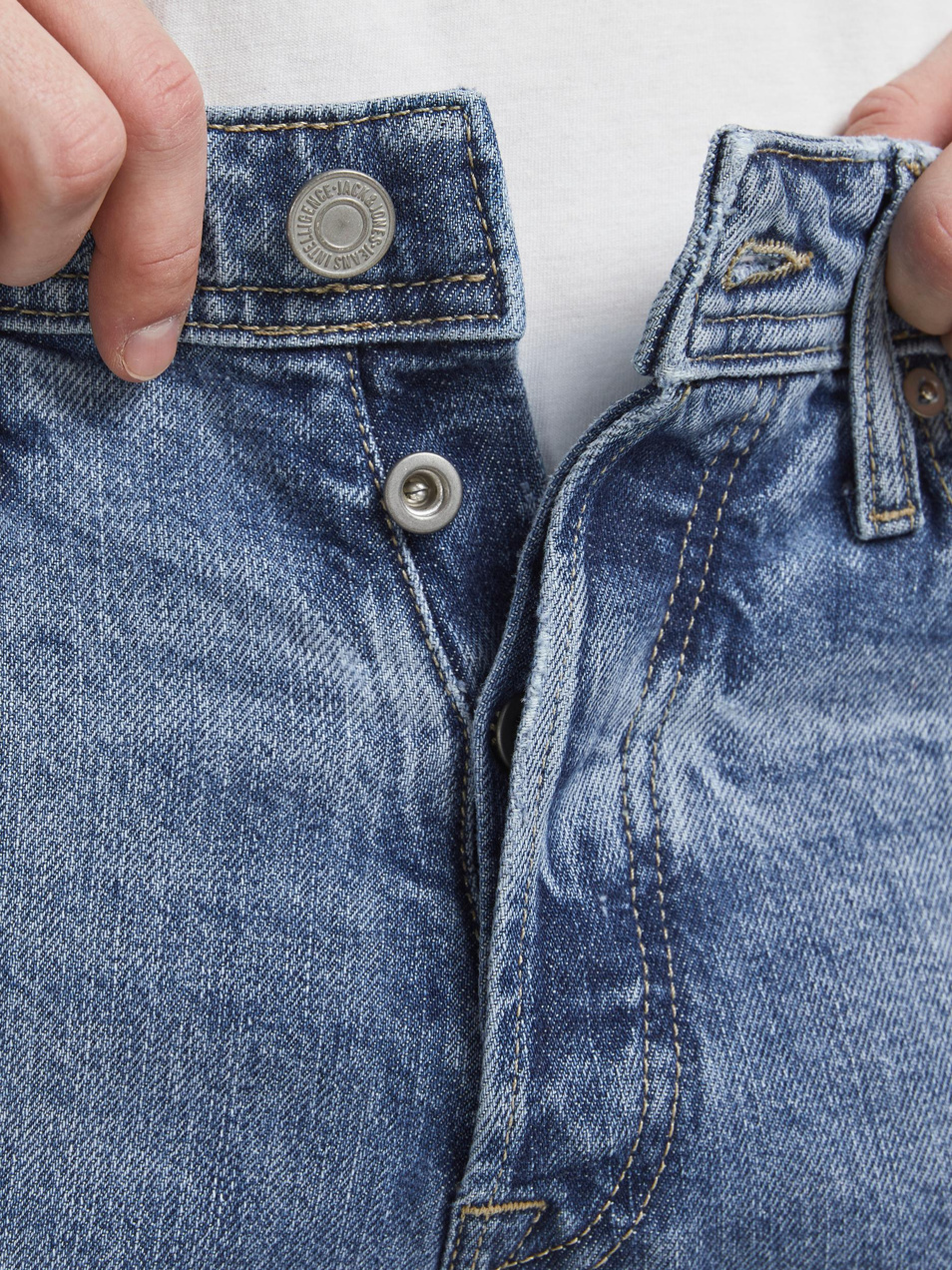 Мужской Jack & Jones Зауженные джинсы FRED ORIGINAL (цвет ), артикул 12185865 | Фото 6