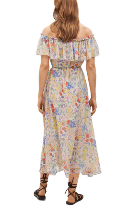 Mango Платье LOTO с воланами и цветочным принтом ( цвет), артикул 87007155 | Фото 3