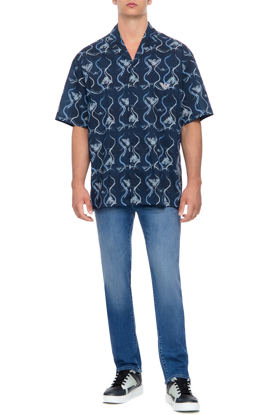 Мужской Emporio Armani Рубашка с принтом (цвет ), артикул 211846-3R466 | Фото 2