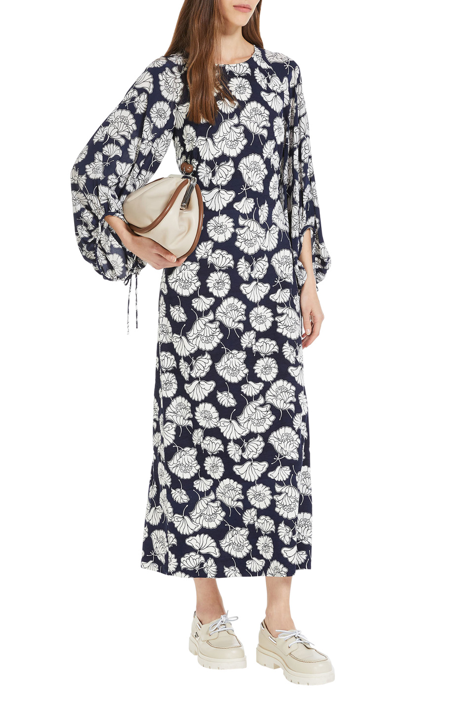 Женский Weekend Max Mara Платье YELLOW с принтом (цвет ), артикул 2415621071 | Фото 2