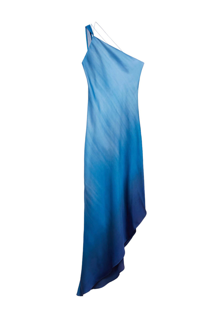 Платье CIELO асимметричного кроя|Основной цвет:Синий|Артикул:67009241 | Фото 1