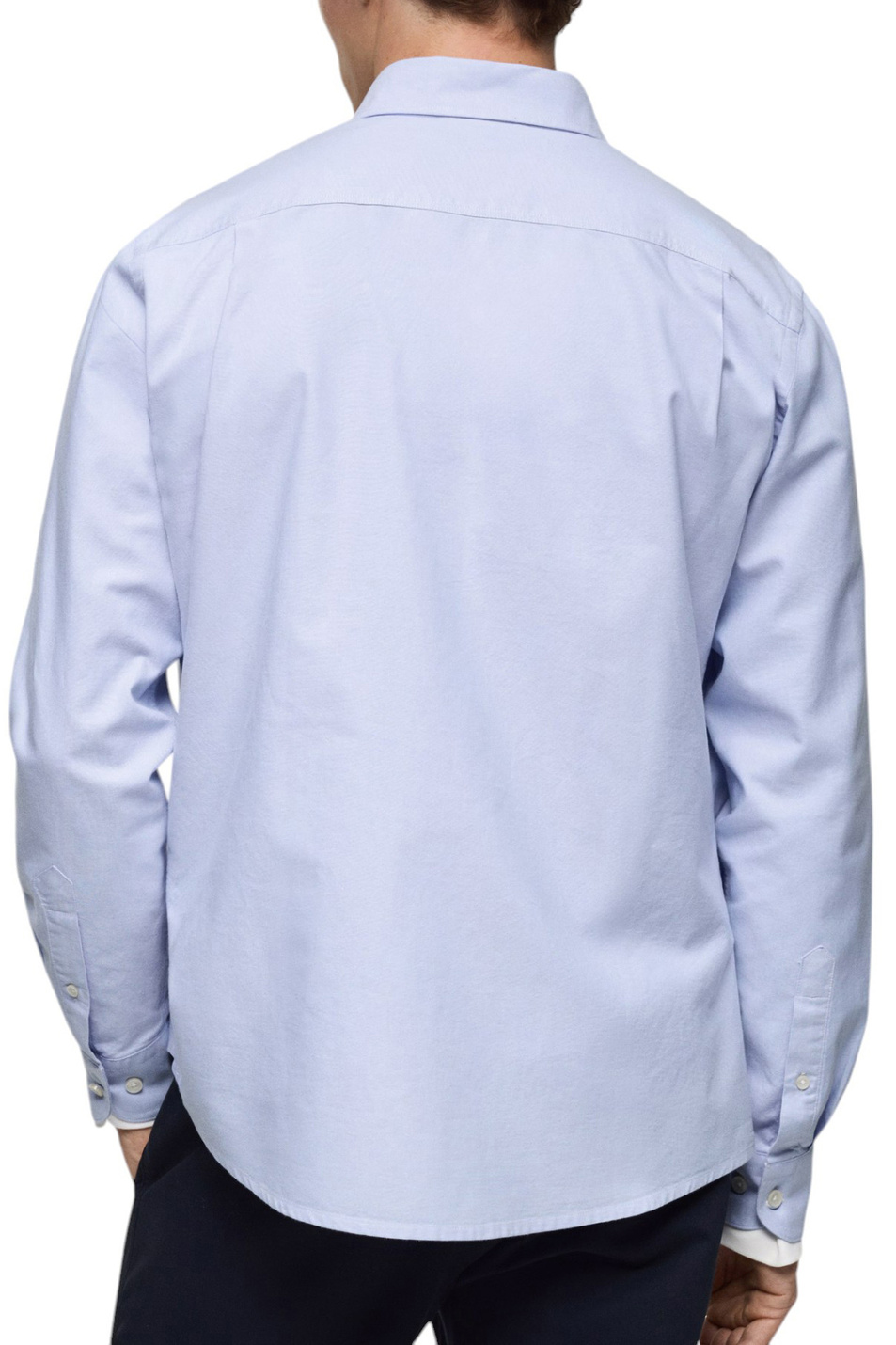 Мужской Mango Man Рубашка OXFORD из хлопка (цвет ), артикул 87000605 | Фото 4