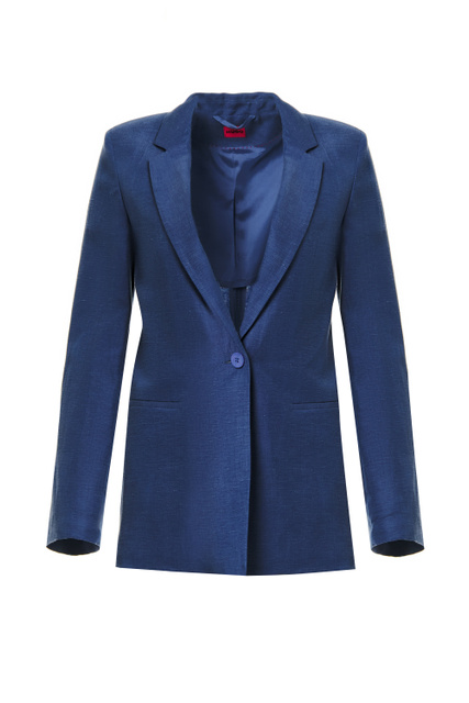 Однобортный пиджак|Основной цвет:Синий|Артикул:50467067 | Фото 1