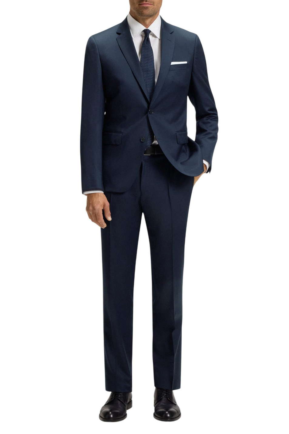 Мужской BOSS Брюки из натуральной шерсти с логотипированной тесьмой (цвет ), артикул 50469174 | Фото 2