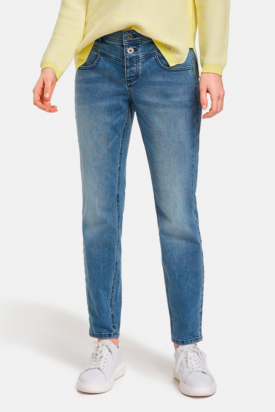 Taifun Зауженные джинсы-бойфренды (цвет ), артикул 920017-19271 | Фото 4