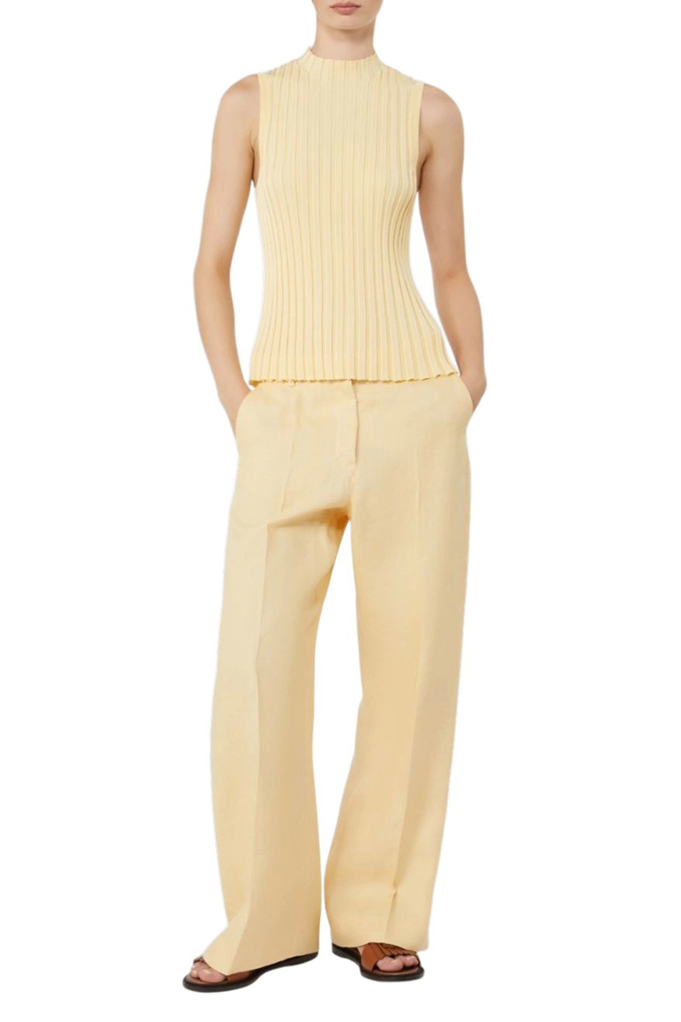 Женский Weekend Max Mara Брюки MALIZIA из льна (цвет ), артикул 2615131112 | Фото 2