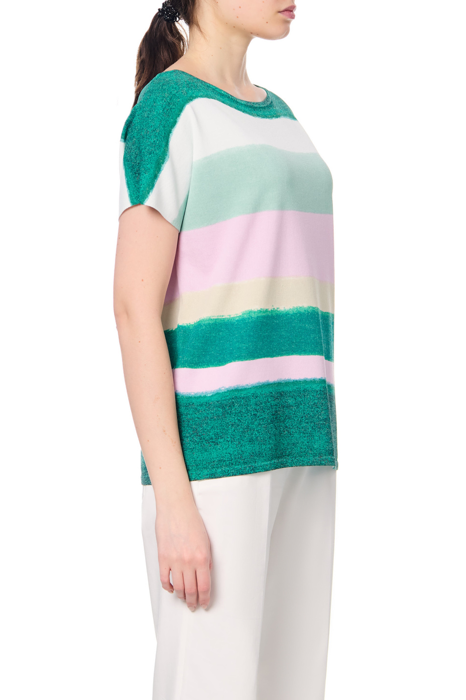Женский Gerry Weber Футболка из вискозы с принтом (цвет ), артикул 670532-44709 | Фото 5