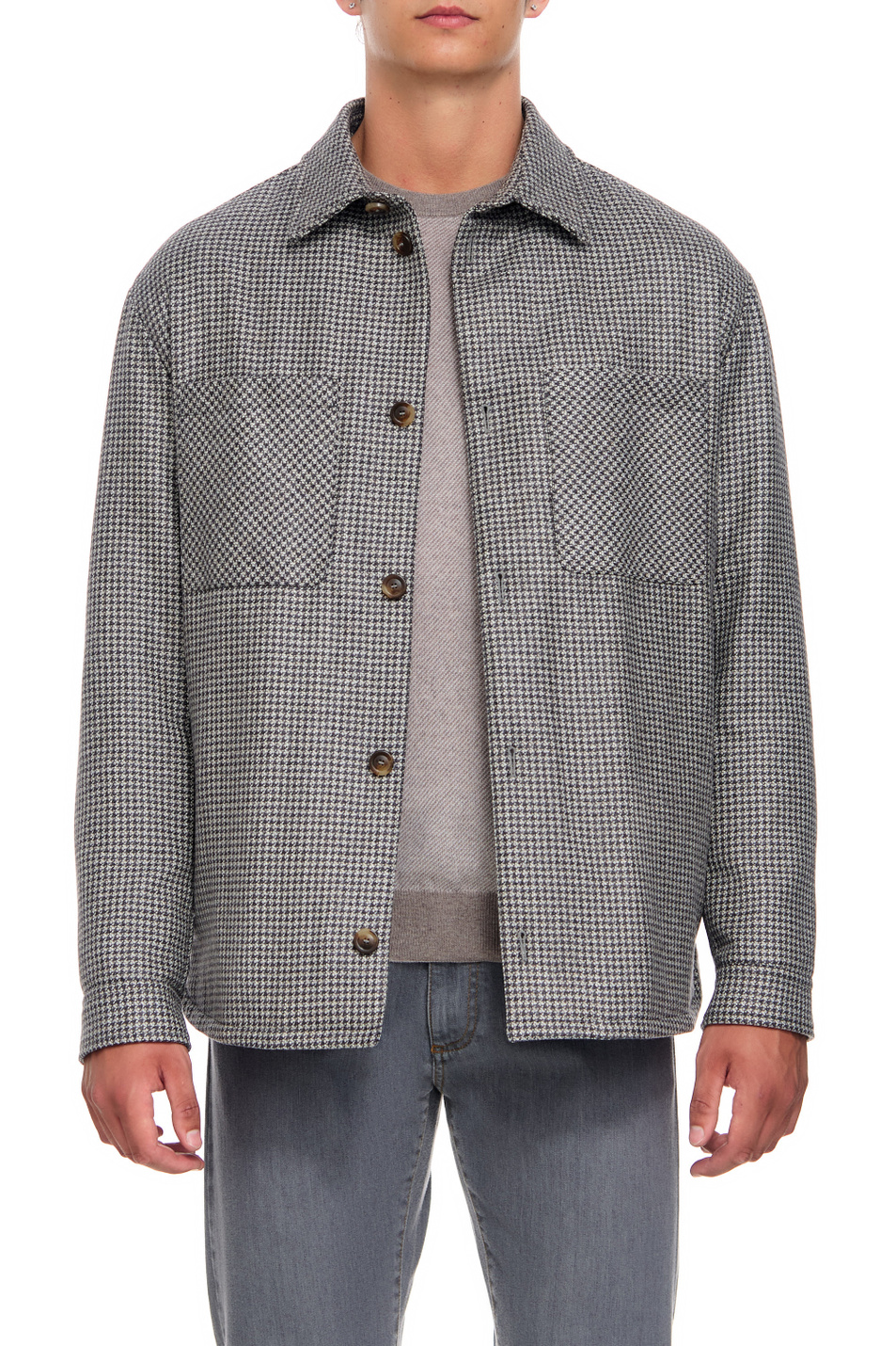 Мужской Canali Куртка-рубашка из натуральной шерсти (цвет ), артикул O30434SG02838 | Фото 3