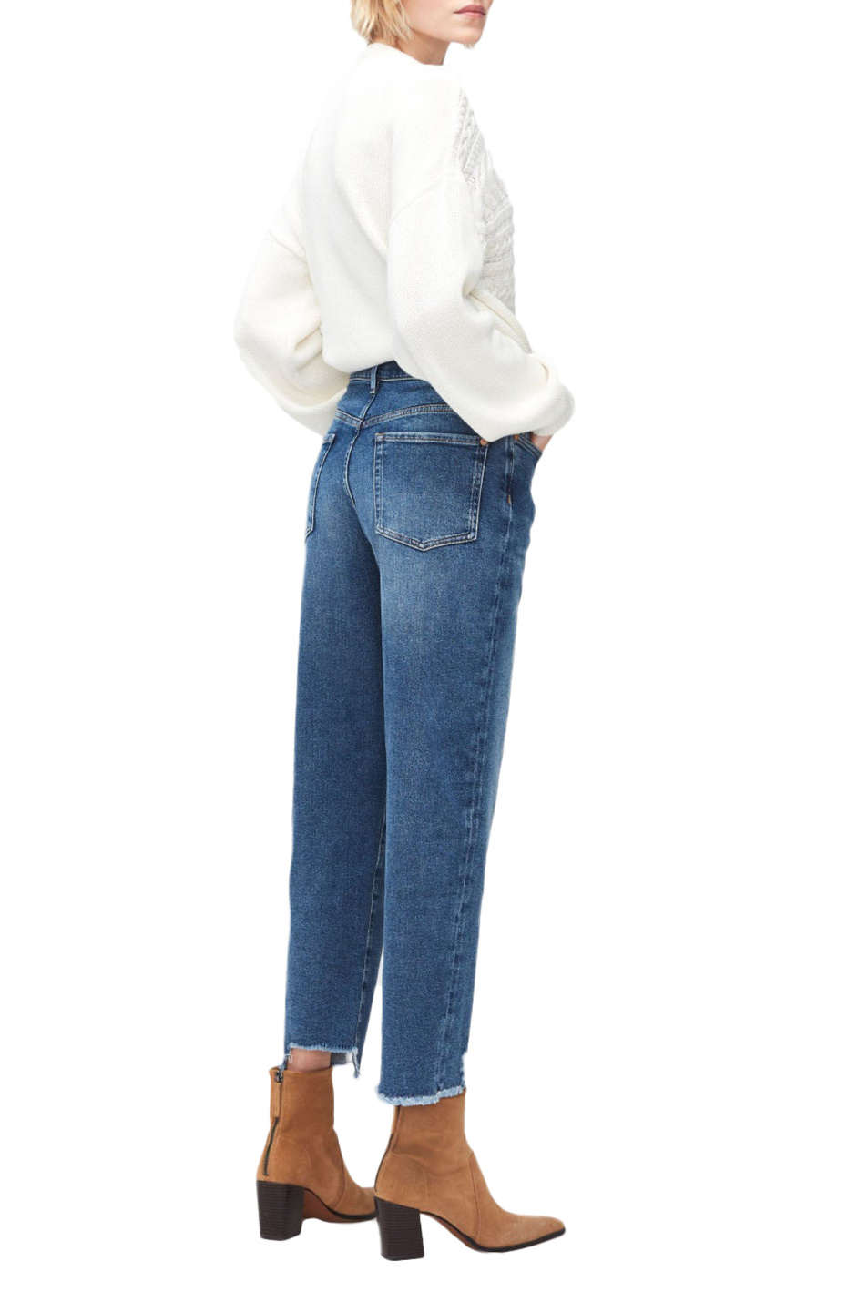 Женский 7 for all Mankind Джинсы MALIA с высокой талией и рваной кромкой (цвет ), артикул JSA71200RJ | Фото 3