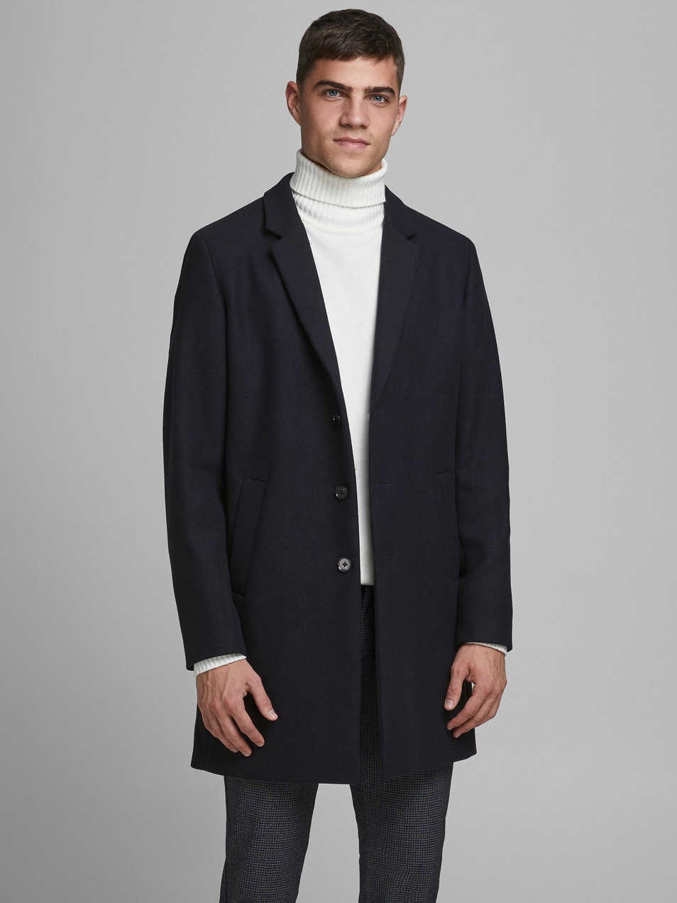 Мужской Jack & Jones Пальто из смесовой шерсти (цвет ), артикул 12171374 | Фото 3