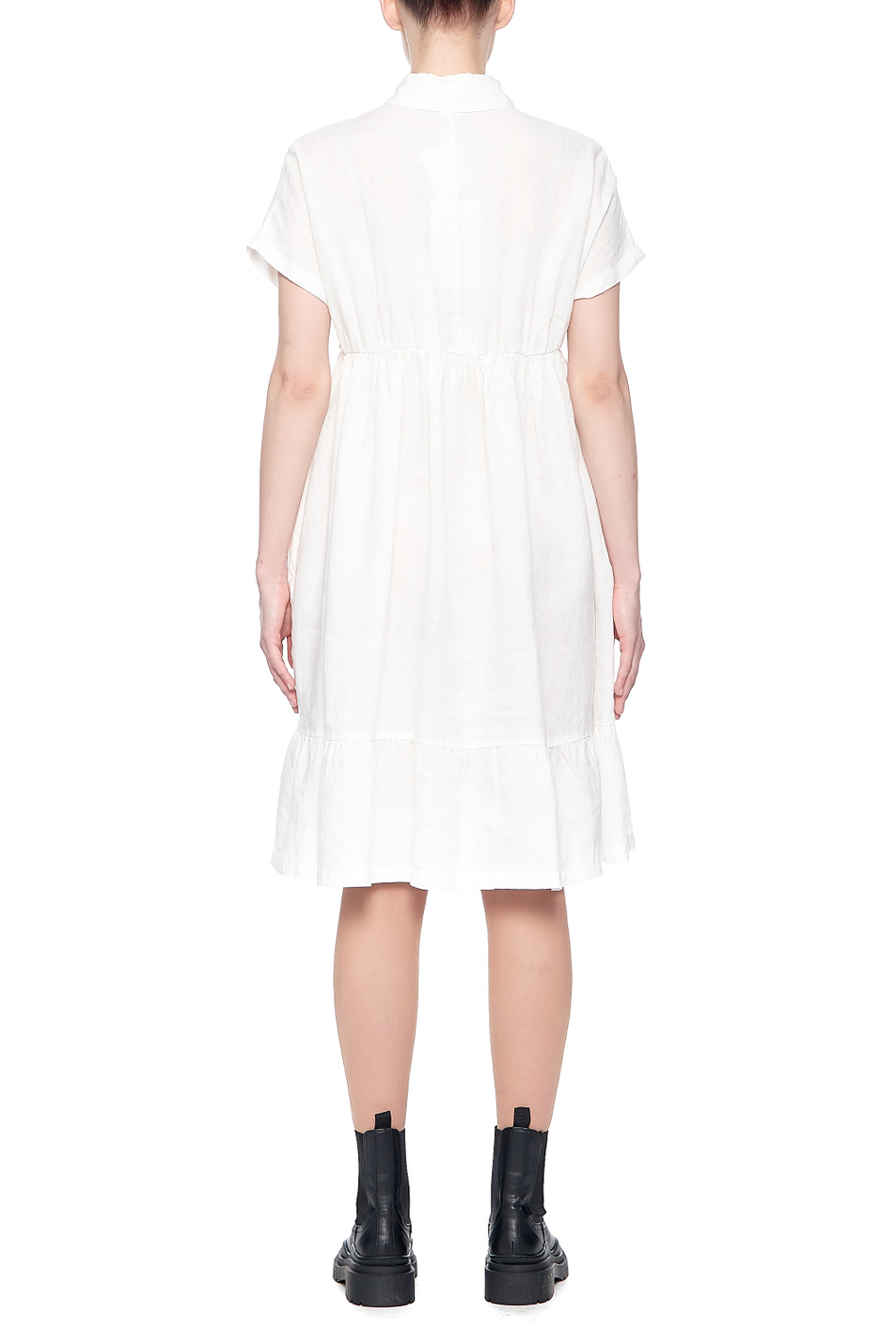 Женский Max Mara Платье-рубашка DOLMEN из чистого льна (цвет ), артикул 32210716 | Фото 6