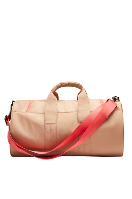 Текстильная сумка с контрастным плечевым ремнем|Основной цвет:Бежевый|Артикул:3065254 | Фото 2