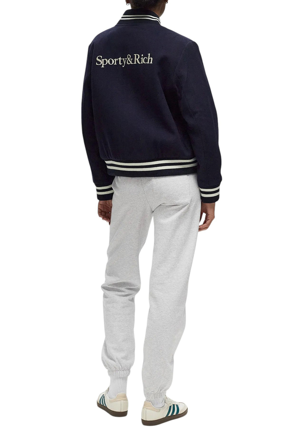 Женский Sporty & Rich Бомбер с логотипом (цвет ), артикул OW007505635BL32 | Фото 4