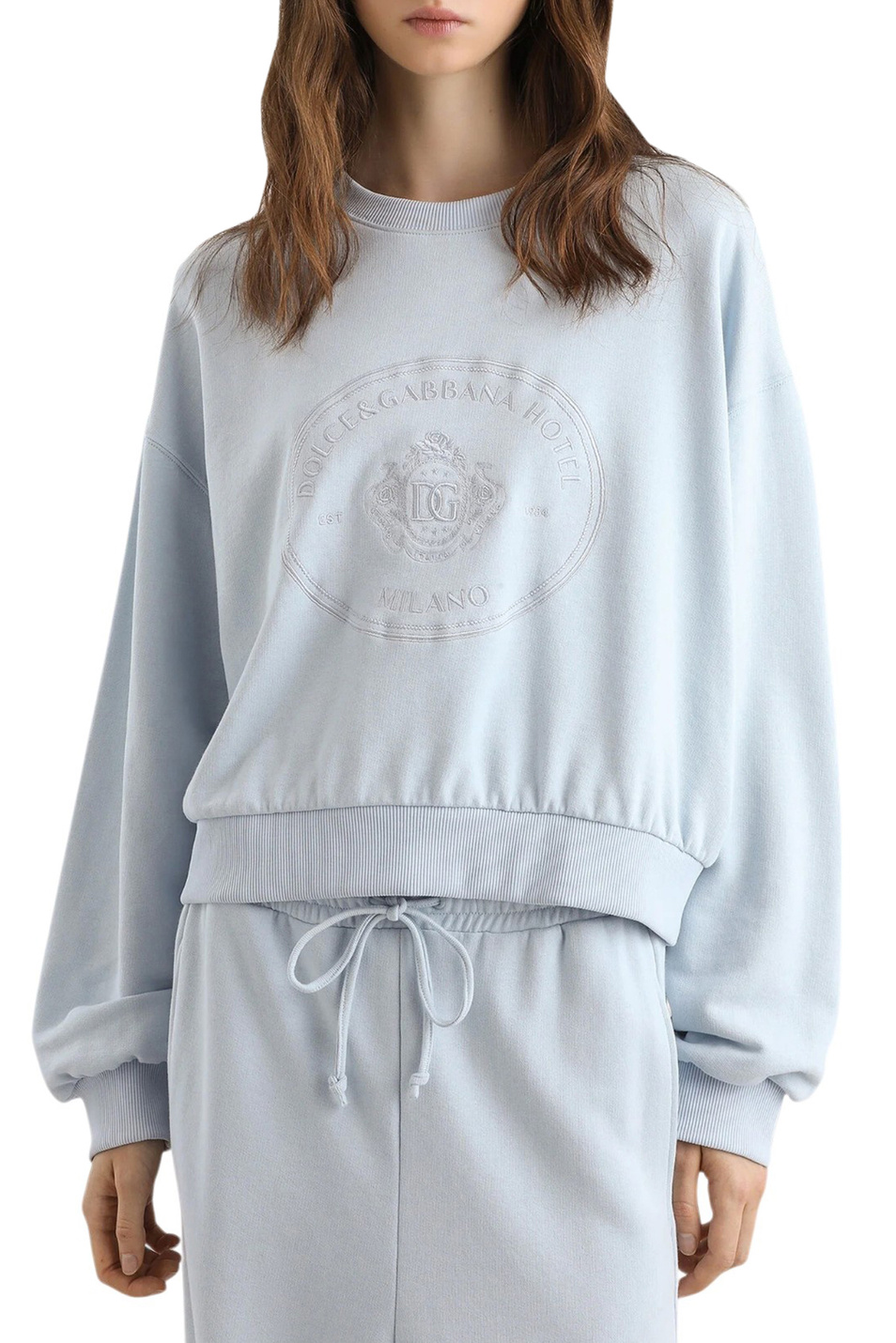Женский Dolce & Gabbana Свитшот из хлопка с вышивкой (цвет ), артикул F9Q92Z-GDDMO | Фото 3