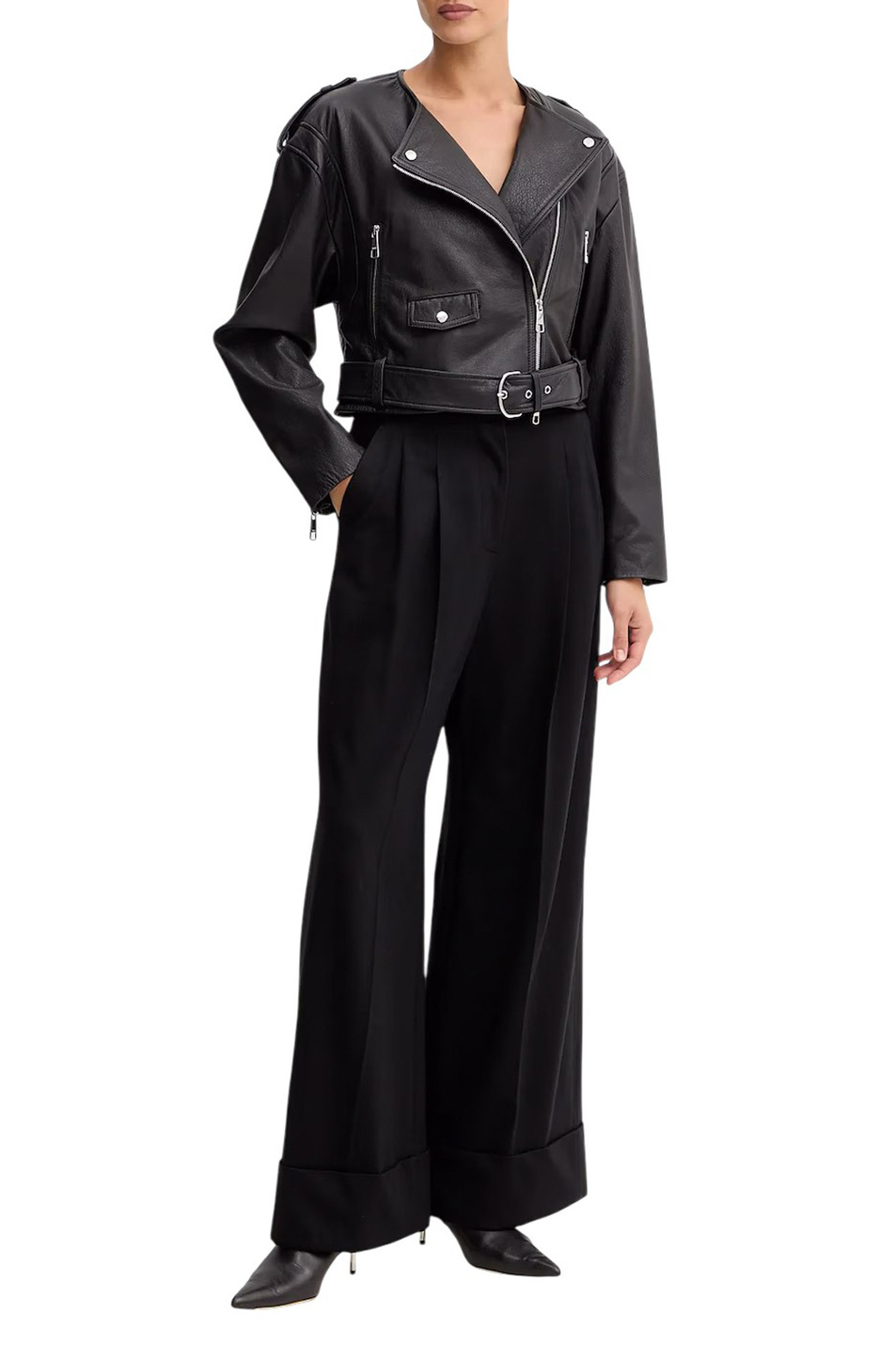 Брюки Taniada из шерсти|Основной цвет:Черный Женский BOSS Брюки Taniada из шерсти (цвет ), артикул 50550804 | Фото 3