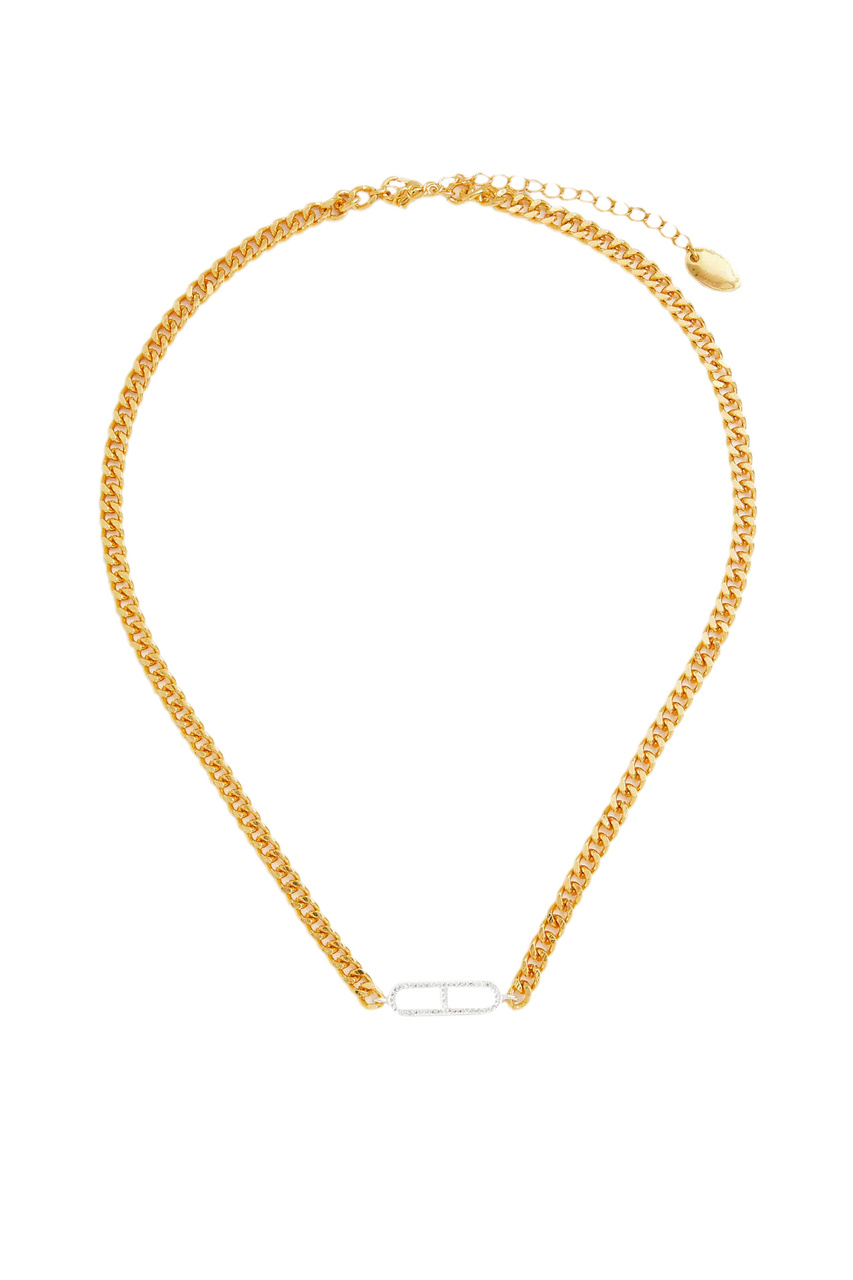Ожерелье-цепочка TINETTO с подвеской|Основной цвет:Золотой|Артикул:27041128 | Фото 1